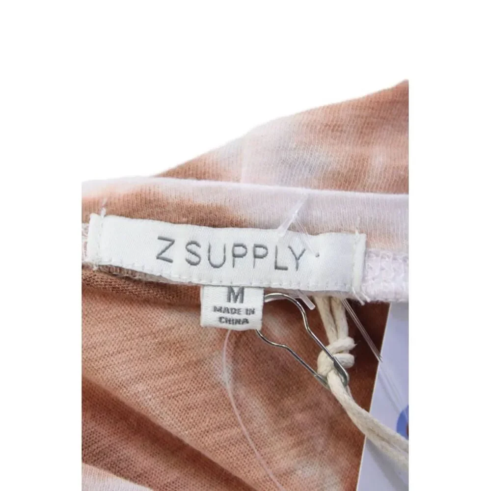 Z Supply Women's Short Sleeves Round Neck Tie Dye Mini T-Shirt Dress Size M